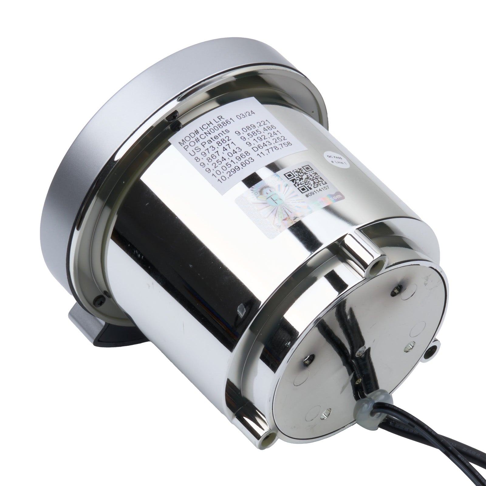 Bottom view of Raffel ICH LR cup holder controller