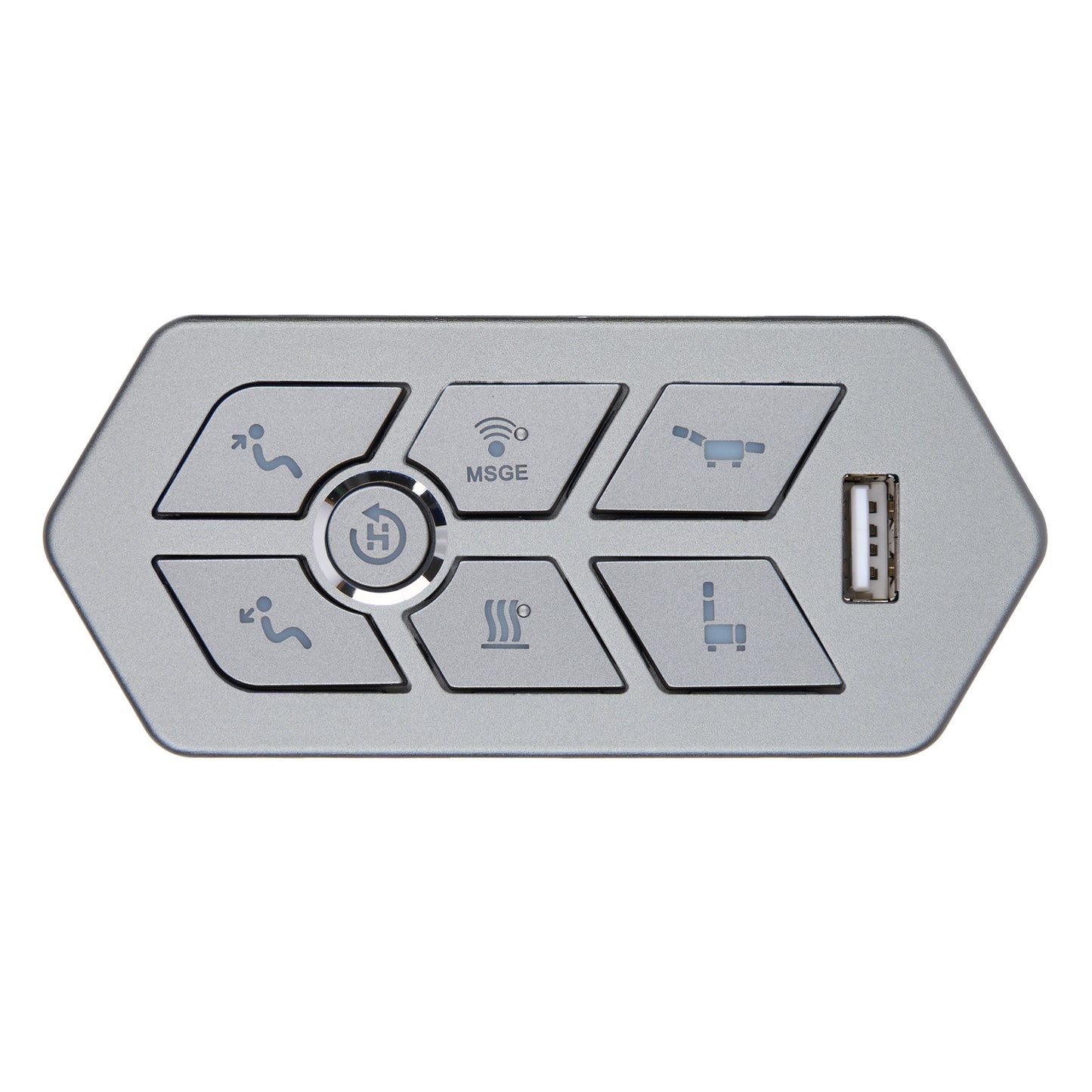 eMoMo TRG22HRRLA 7-Button Control Switch with USB and 5 Plugs