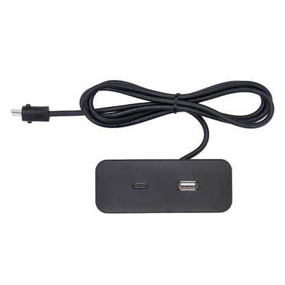 OKIN PO.11.01.01 USB Outlet - Type A + Type C, Rectangular with 2-Pin Male Plug