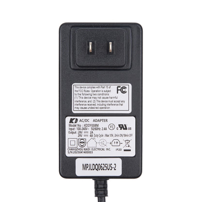 Kaidi KDDY008M AC/DC Adapter with 90° D-Shaped 2-Pin Plug for Motion Furniture