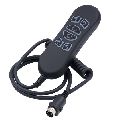 Replaces HSW306 6 Button 7 Pin Control Wand for Power Recliner Remote Controller with Backlit & USB