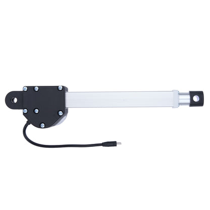 Window crank mechanism with black handle and white rod on a white background