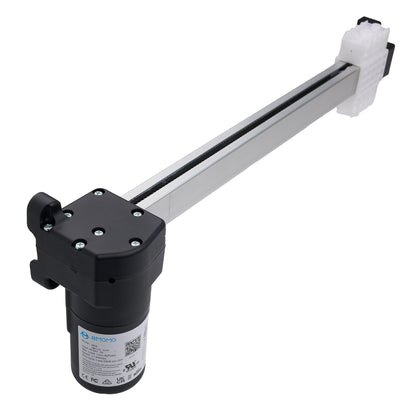 Actuator with a long arm on a white background