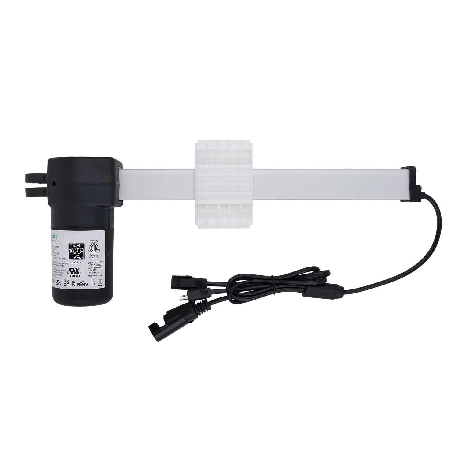 Submersible pump with cable on a white background