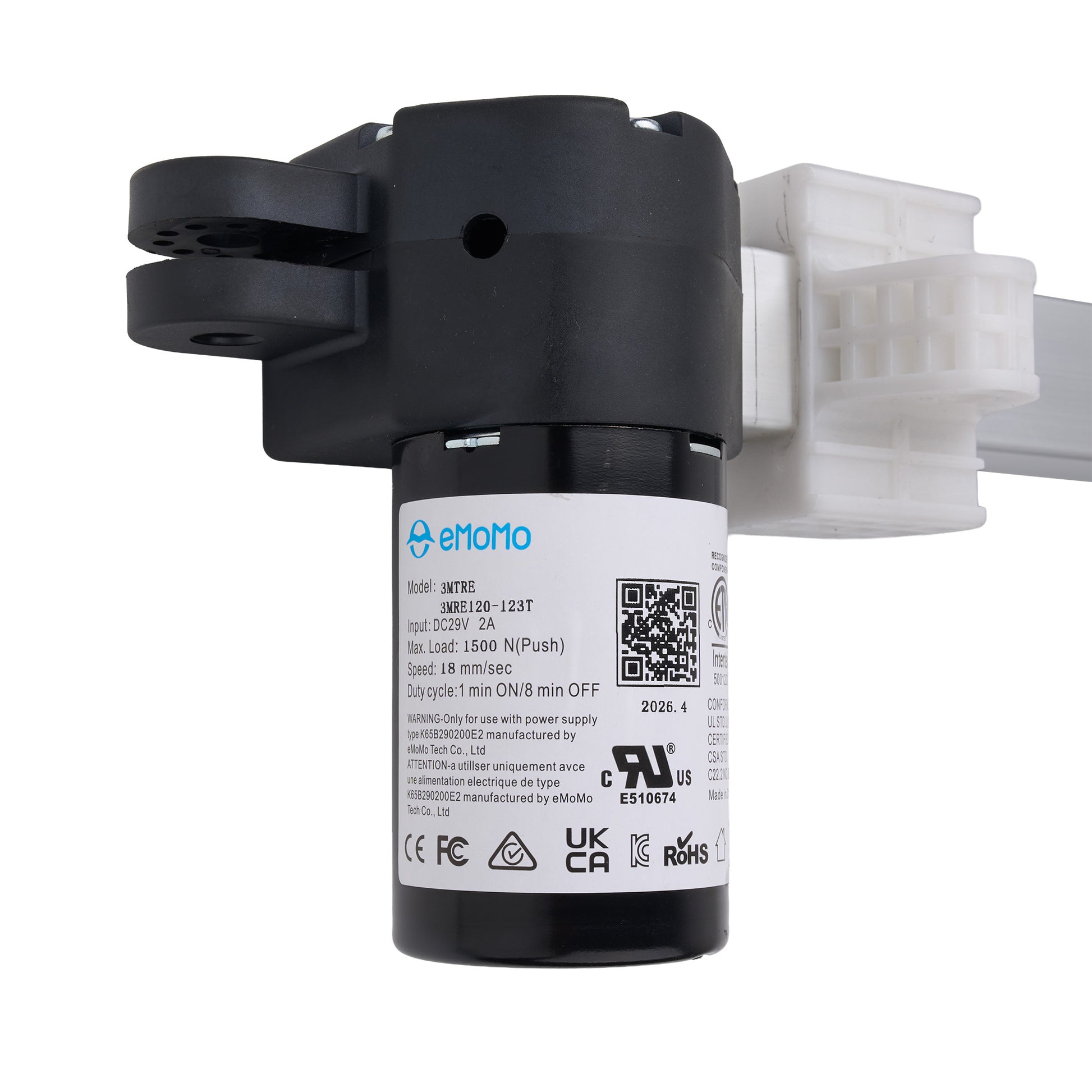 An Erlotto pump filter cartridge, model IMK120-123T, featuring a black plastic body with a white label and a white plastic connector on the side, shown against a plain white background.