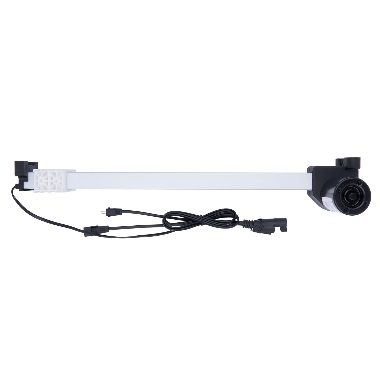 Aquarium light with power cord on a white background