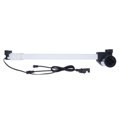 Aquarium light with power cord on a white background
