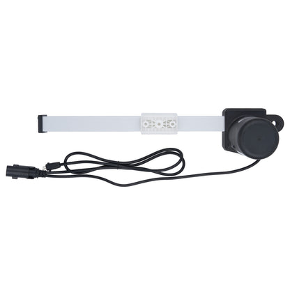 Light bar with a black connector on a white background