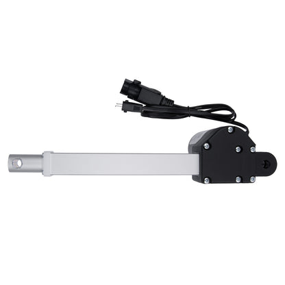 Linear actuator with cable on a white background