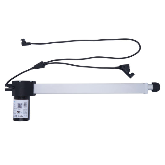 Light fixture with black cord on a white background