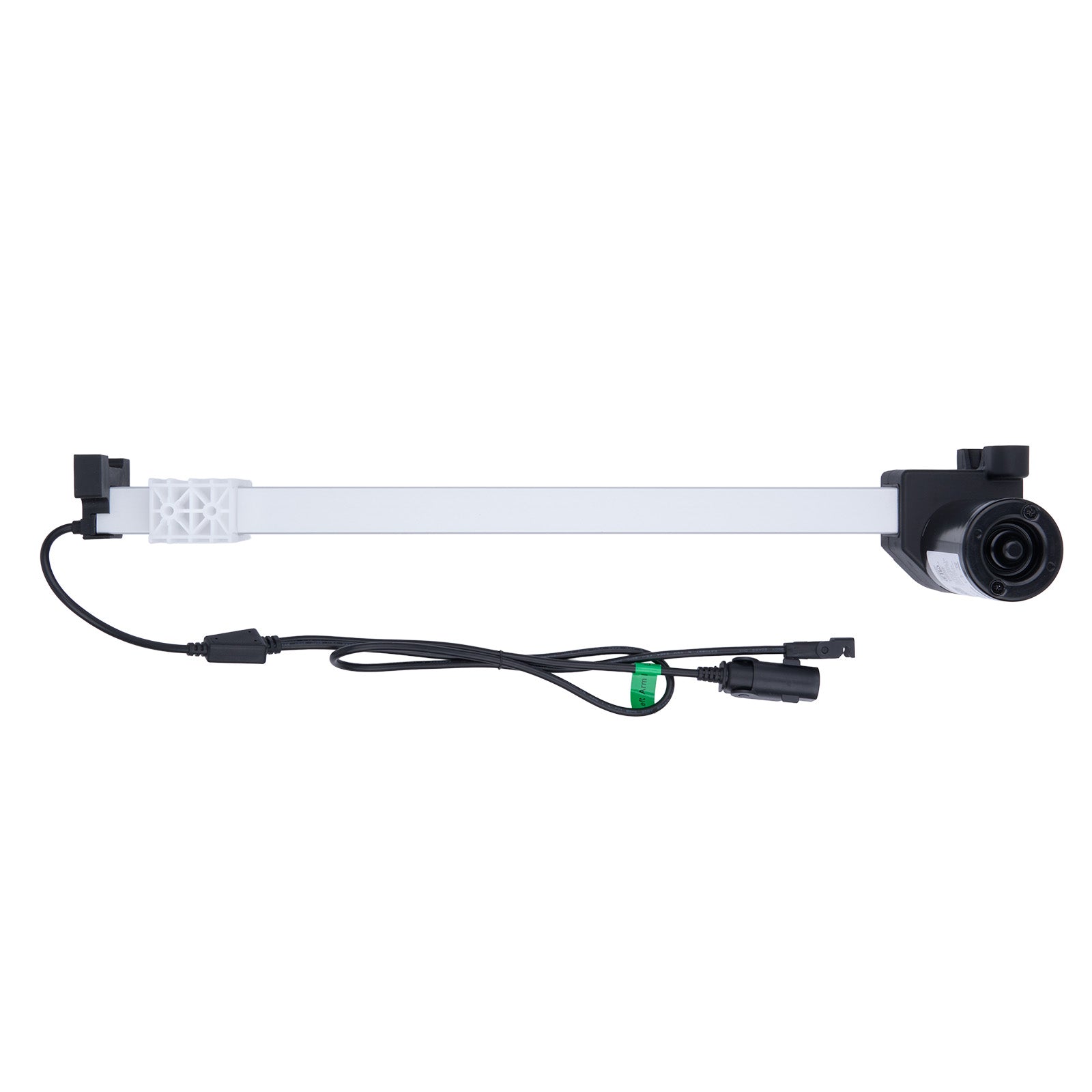 Aquarium light fixture with power cord on a white background