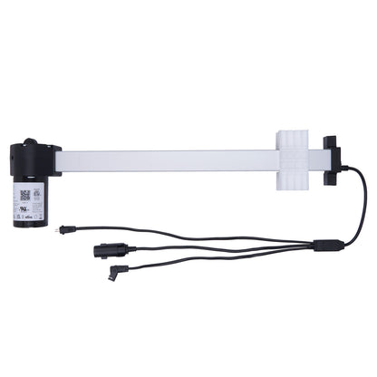 Electronic component with connectors on a white background