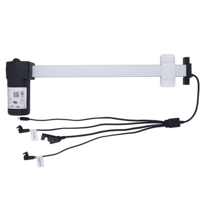 Electronic component with connectors and wires on a white background