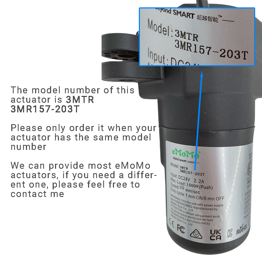 eMoMo 3MTR 3MR157-203T Linear Actuator for Recliner/Lift Chair