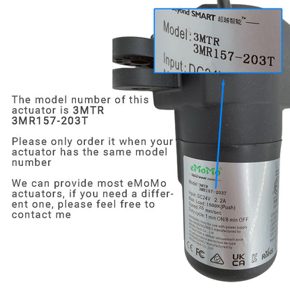 eMoMo 3MTR 3MR157-203T Linear Actuator for Recliner/Lift Chair