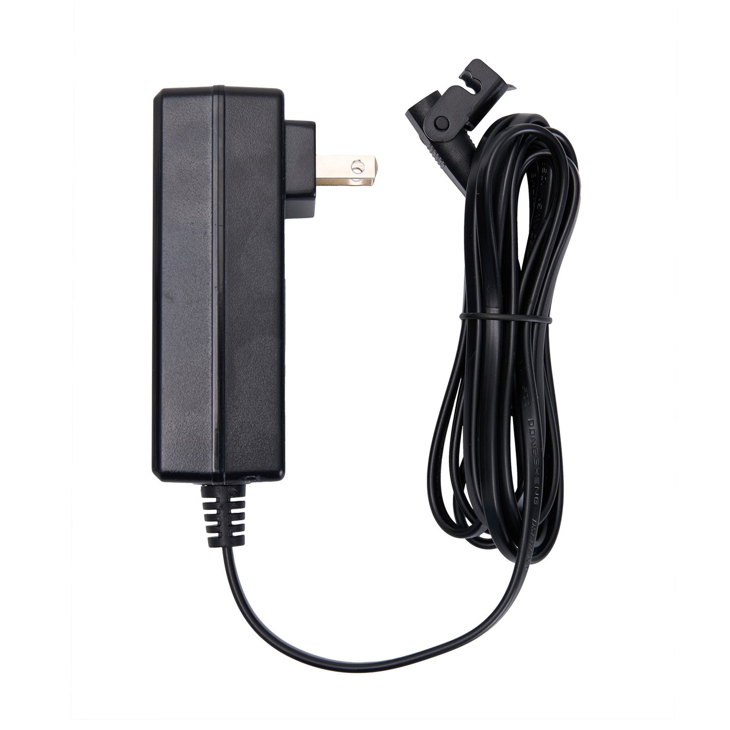 AC DC switch power supply with a cord on a white background