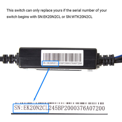 eMoMo K20N2CL 5 Button Switch with USB & 3 Plugs