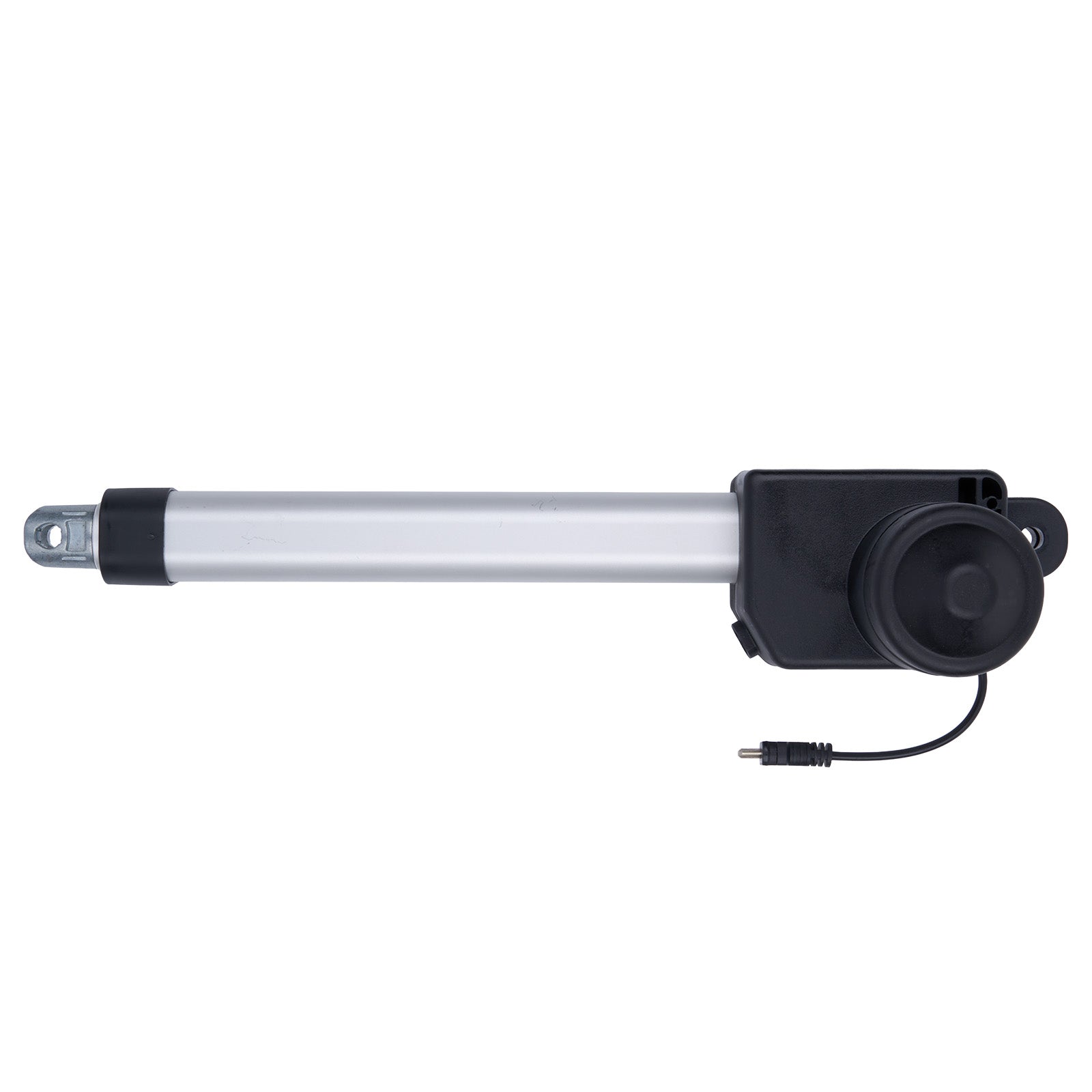 Linear actuator on a white background