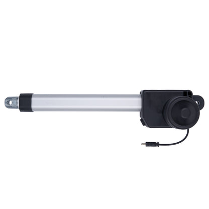Linear actuator on a white background