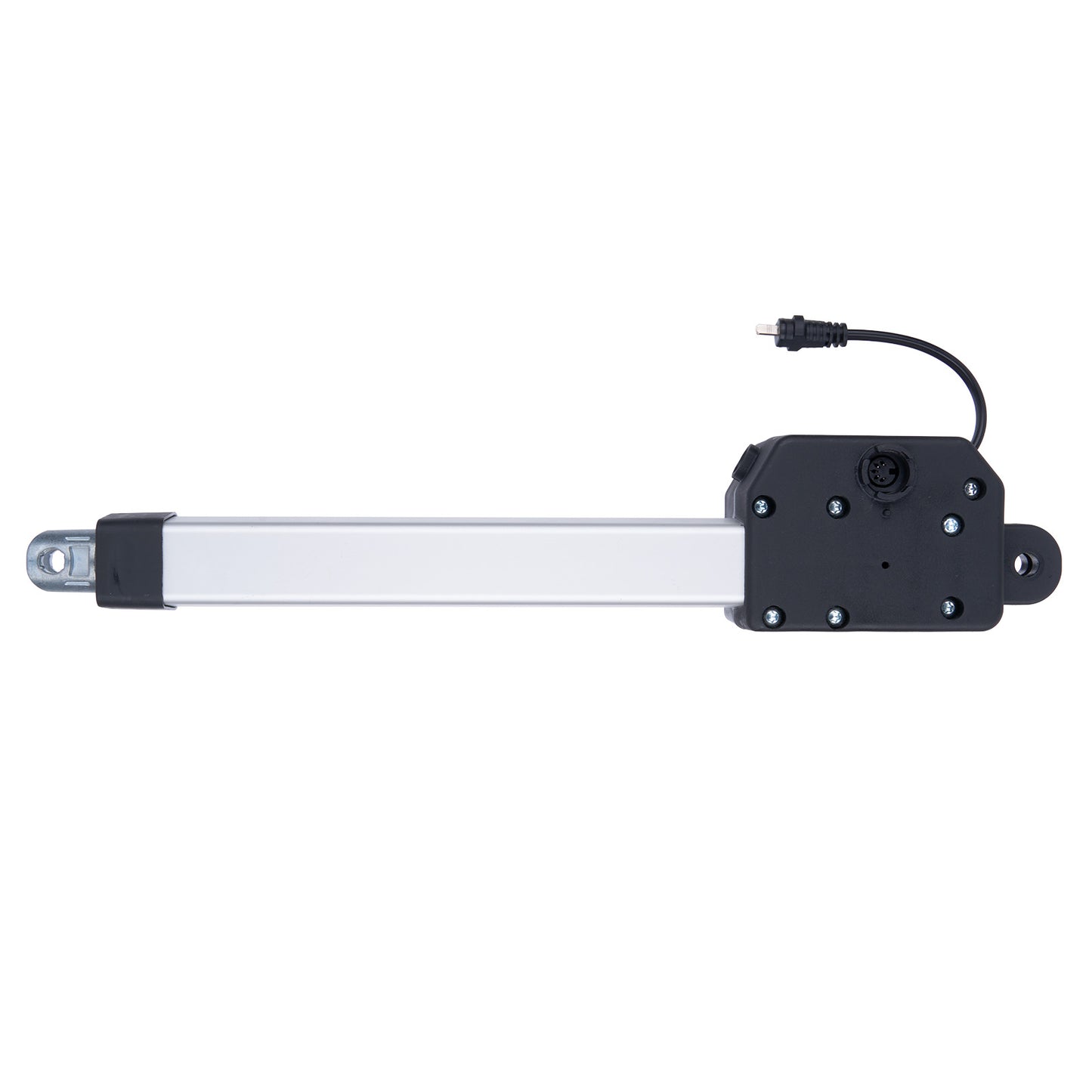 Linear actuator with a cable on a white background