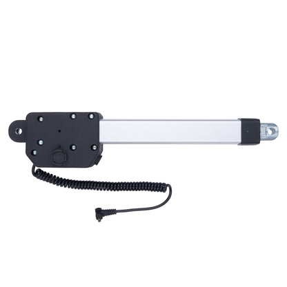 Car window lifter with coiled cable on a white background