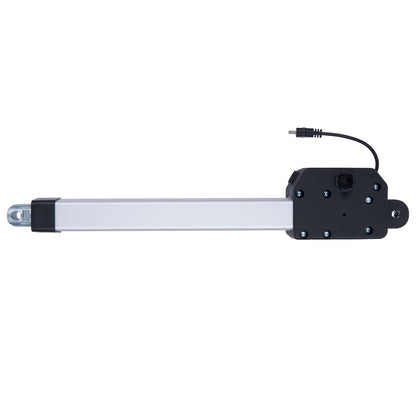 Mechanical actuator with a cable on a white background