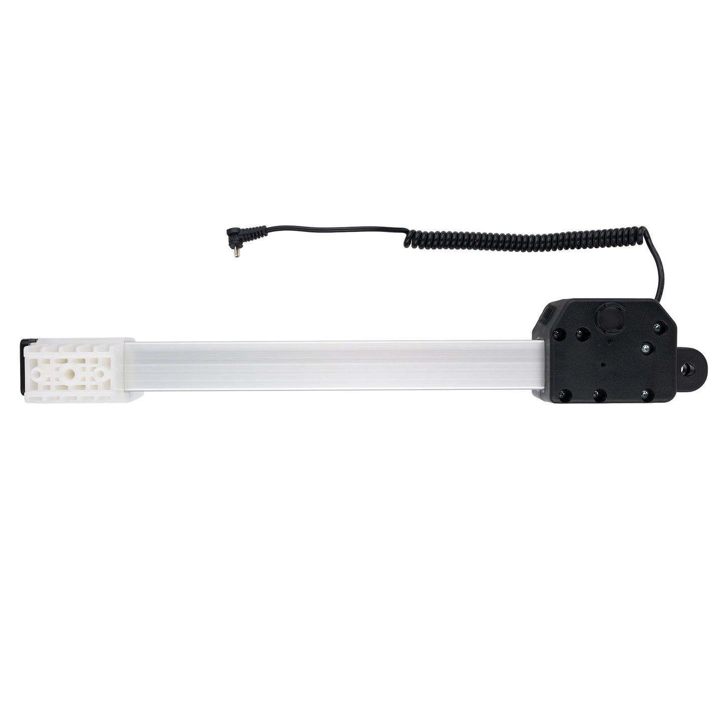 Tire pressure monitoring system sensor on a white background