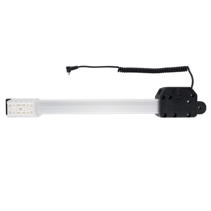 Tire pressure monitoring system sensor on a white background