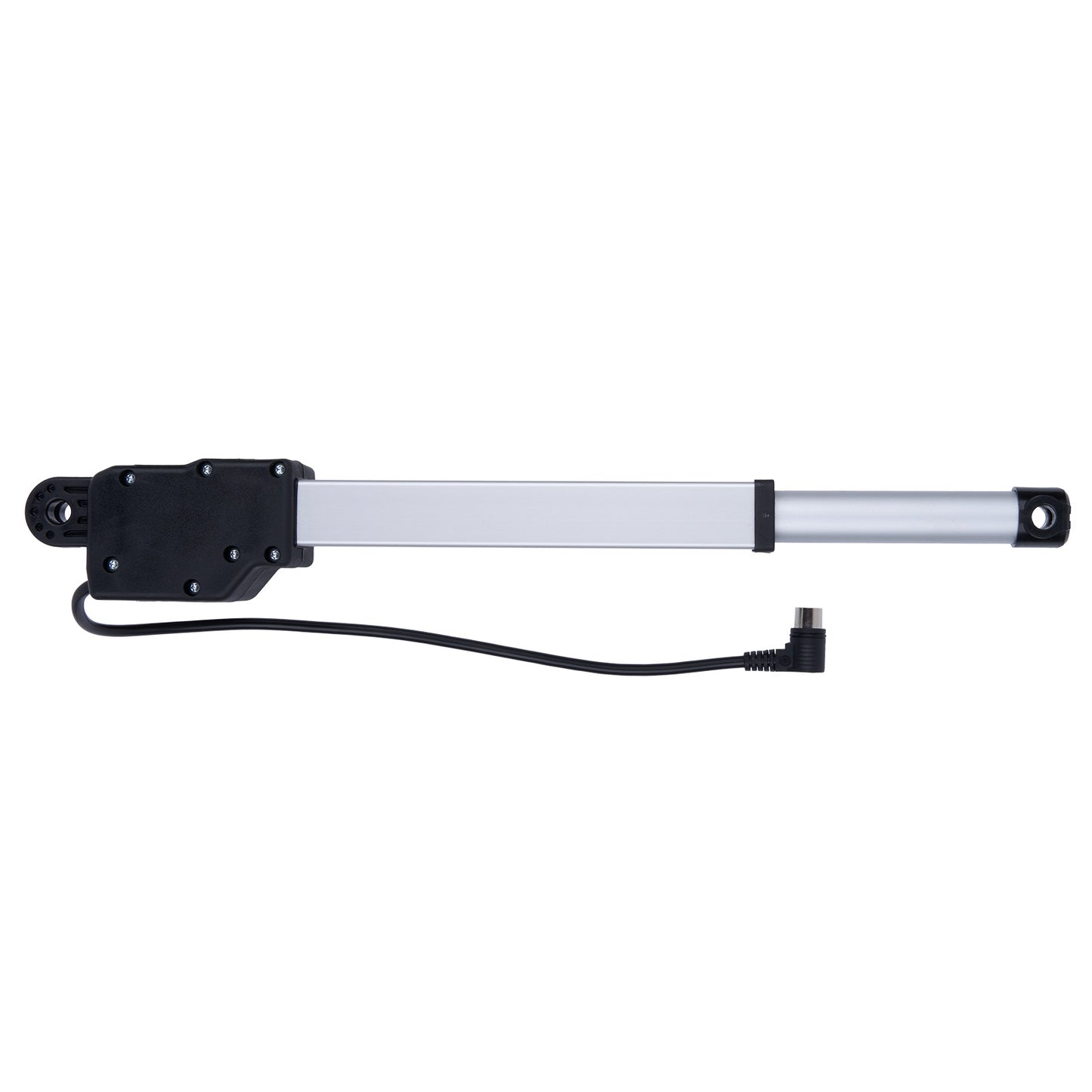 Linear actuator on a white background