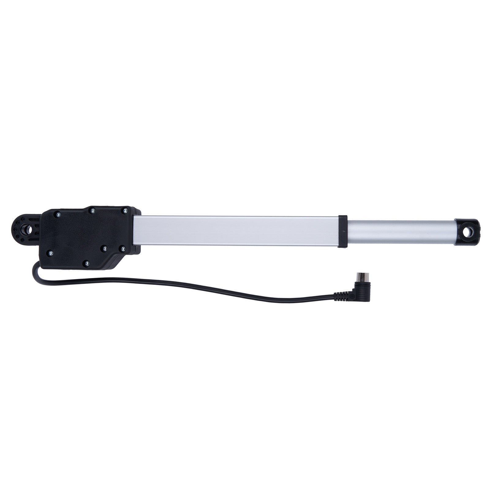 Linear actuator on a white background