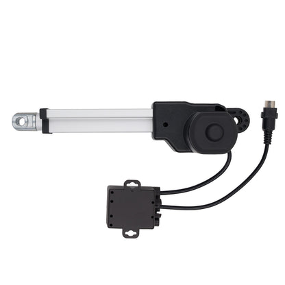 Electrical actuator with wiring on a white background