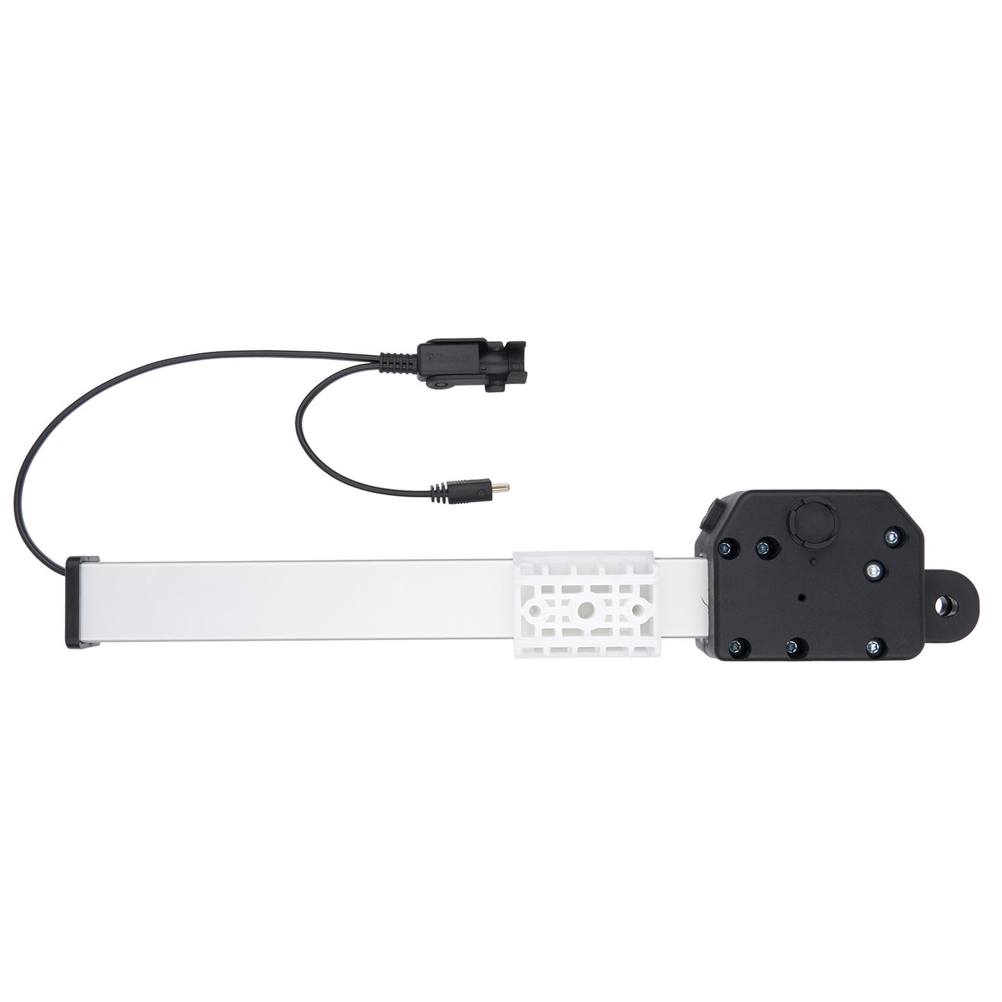 Mechanical component with a cable on a white background