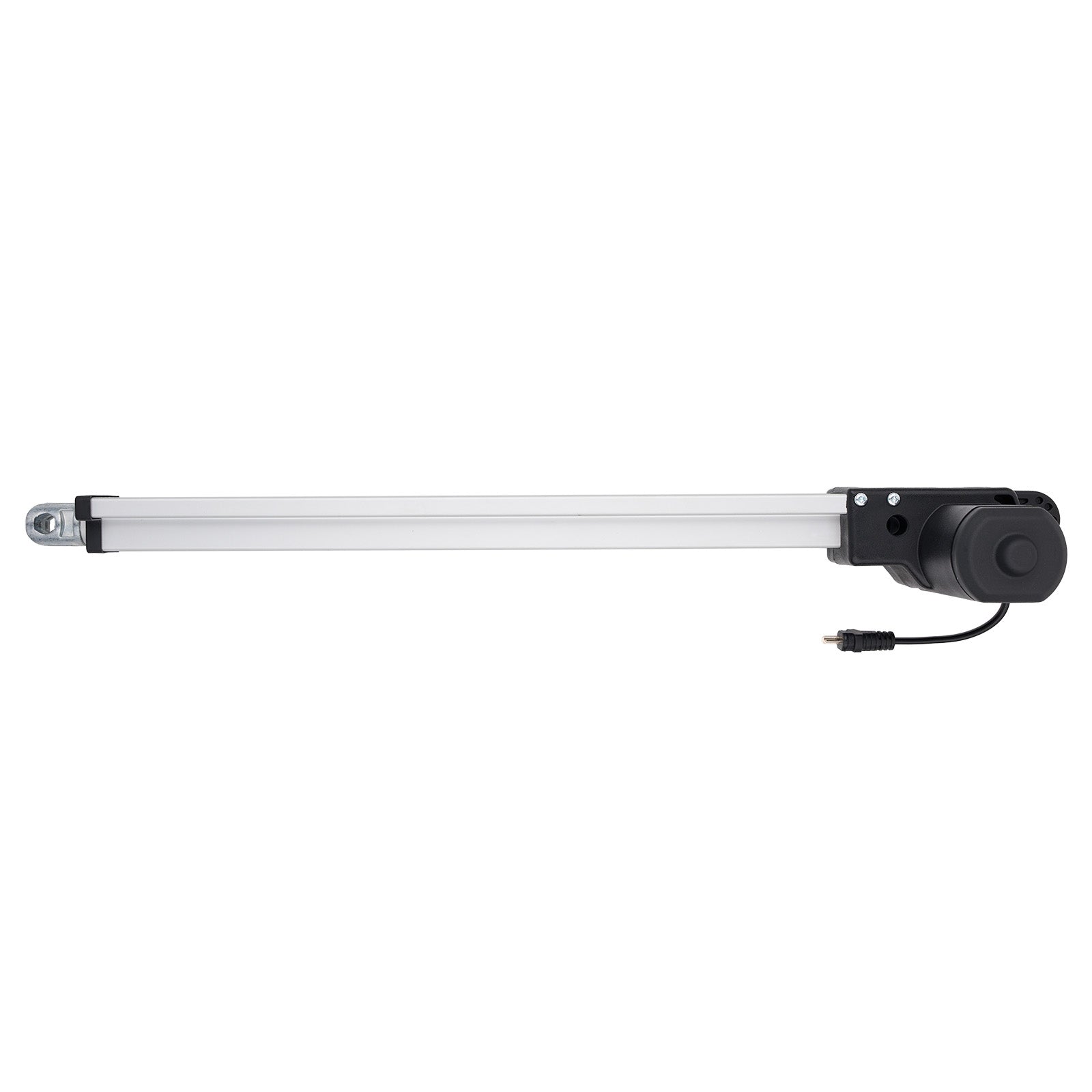 Linear actuator with a black control panel on a white background
