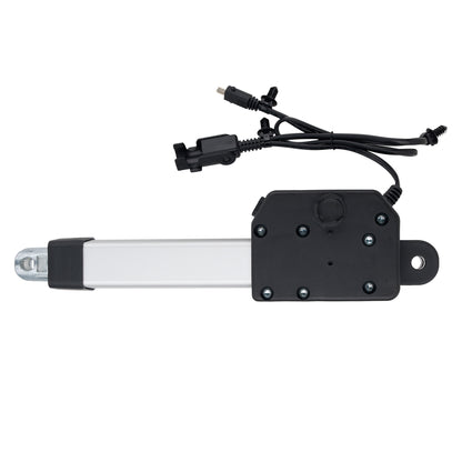 Mechanical arm with a motor and wiring on a white background