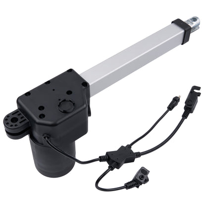 Electric actuator with cable connection on a white background