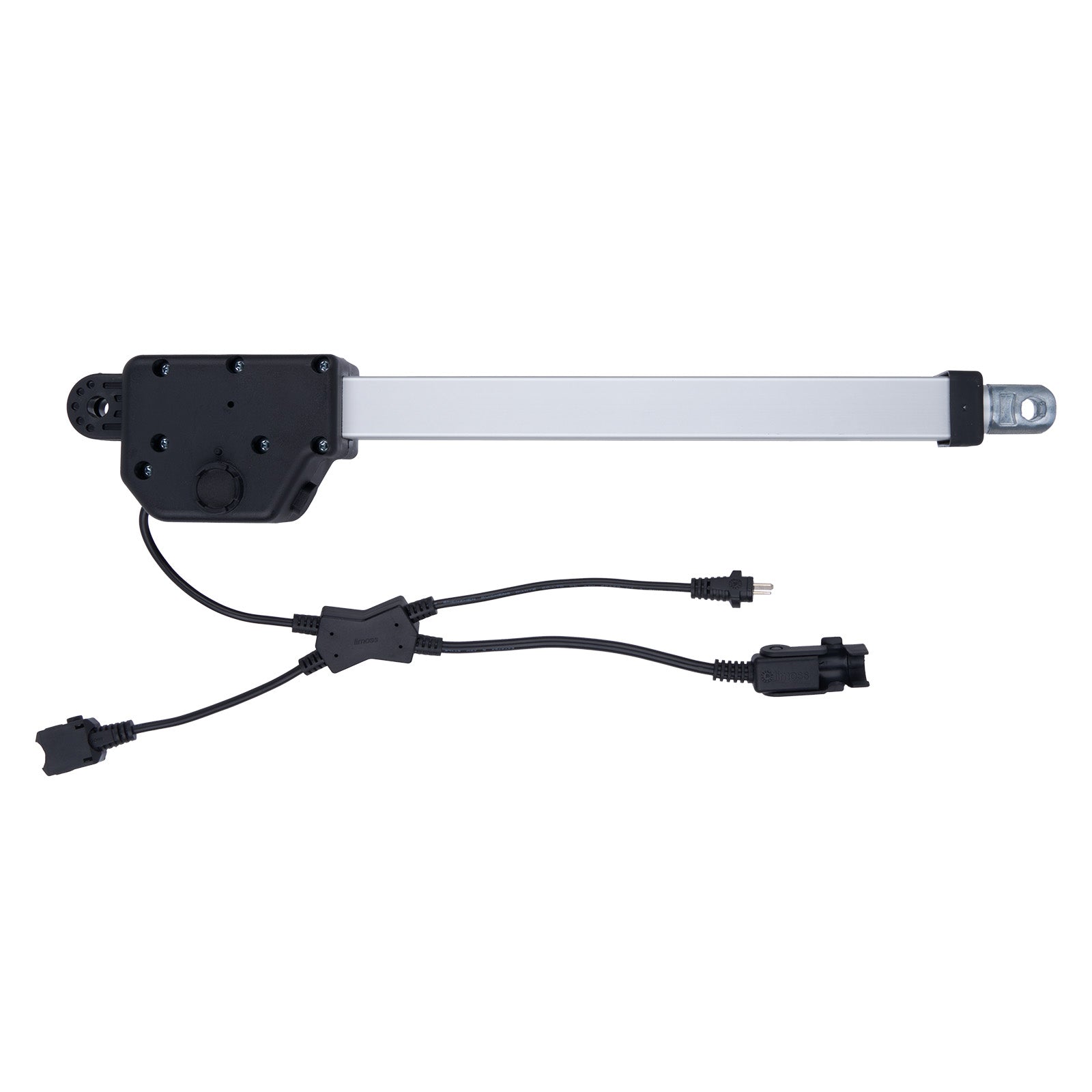 Light bar with connectors on a white background