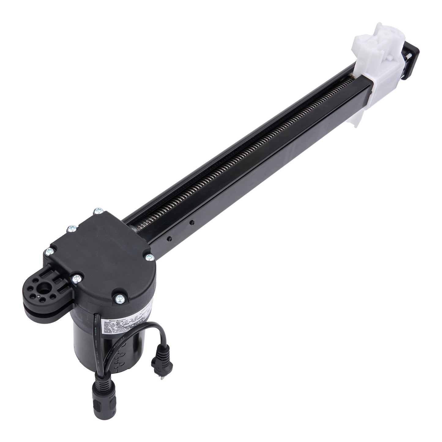 Mechanical arm with a motor on a white background
