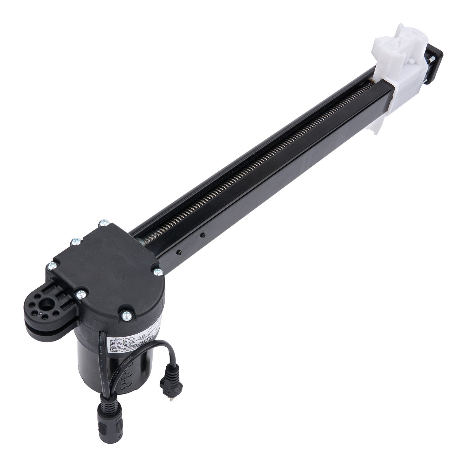 Mechanical arm with a motor on a white background