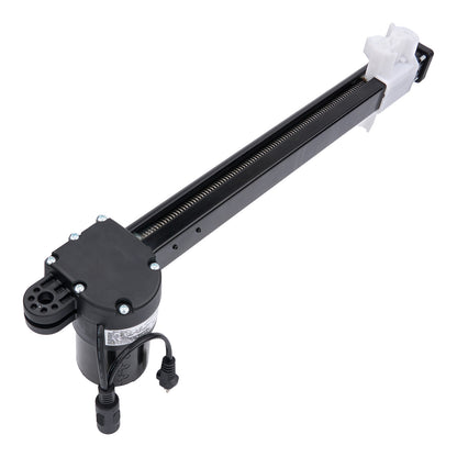 Mechanical arm with a motor on a white background