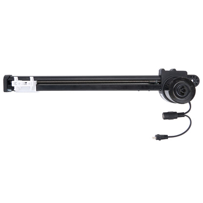 Black slider with a cable on a white background