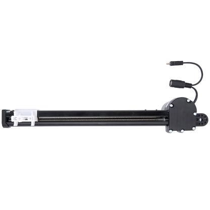 Mechanical linear actuator on a white background