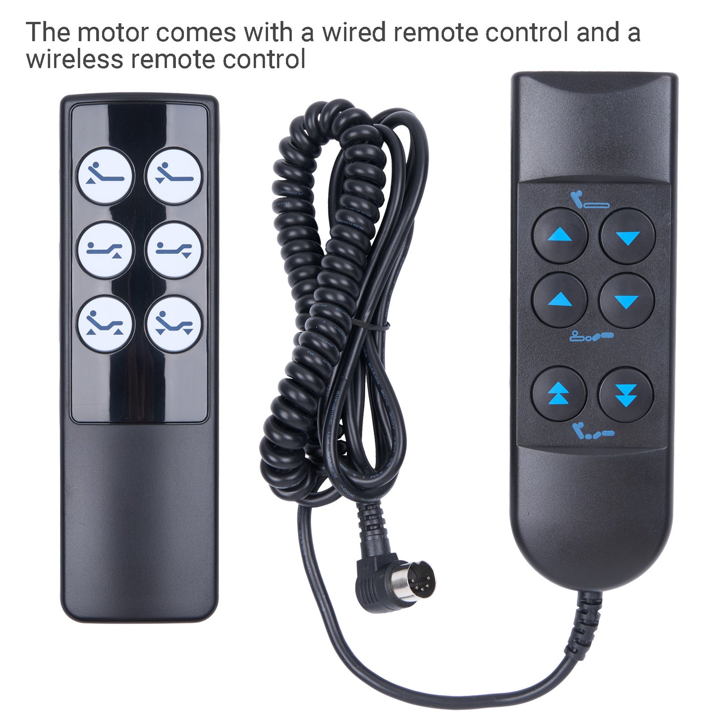 Richmat HJA1S Dual Motor Linear Actuator for Adjustable Beds & Hospital Beds with Wired/Wireless Remotes