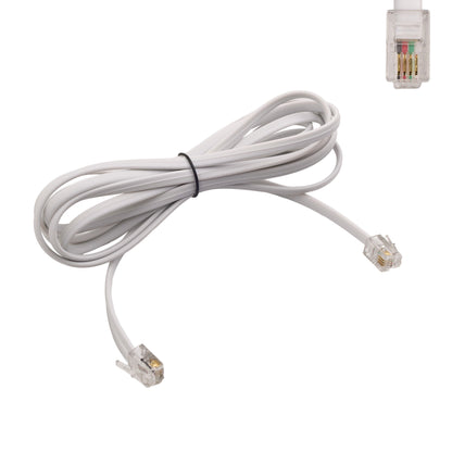 4 Pin Crystal Plug Sync Control Cable for Adjustable Bed Base RJ11 Phone Plug Sync Control Cable - 4.9ft