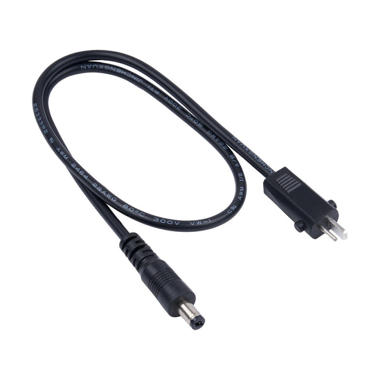 2-Pin to Barrel Plug Power Adapter Cable for Recliners and Lift Chairs, 50cm (5.5x2.1mm or 5.5x2.5mm)