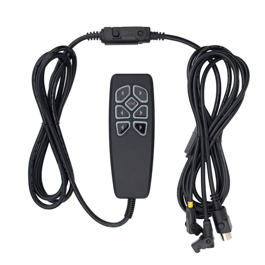 7-Button Remote Controller with 3 Connectors for 3-Motor Recliners