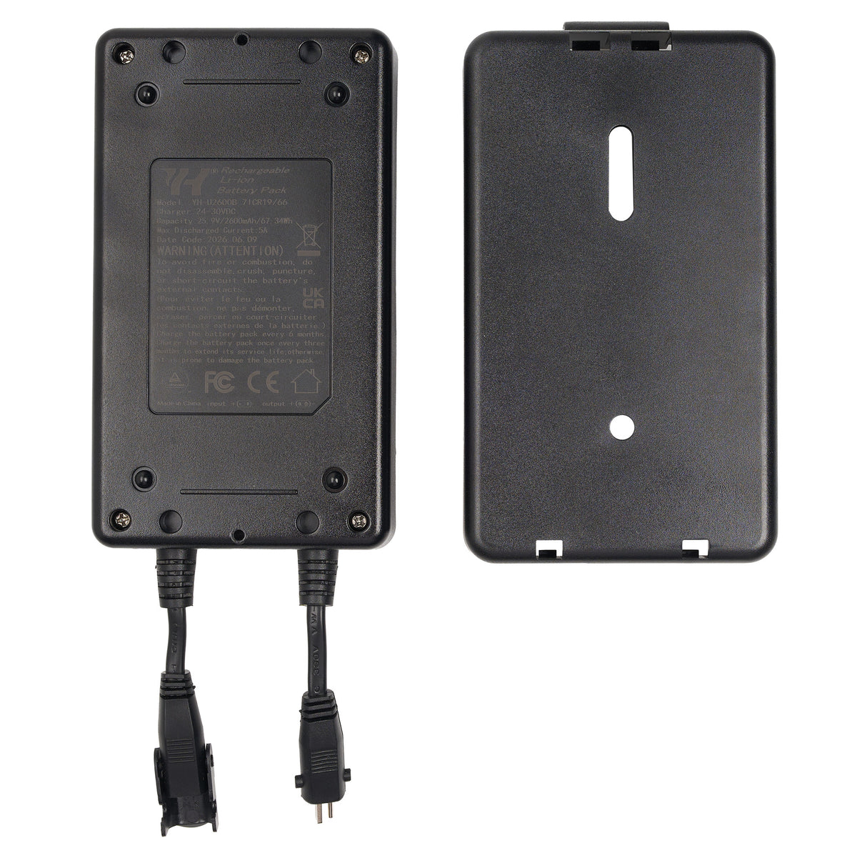 YH-U2600B 2600mAh Battery Pack for Recliner & Lift Chair, with 4 Adapter Plugs and Isolation Switch