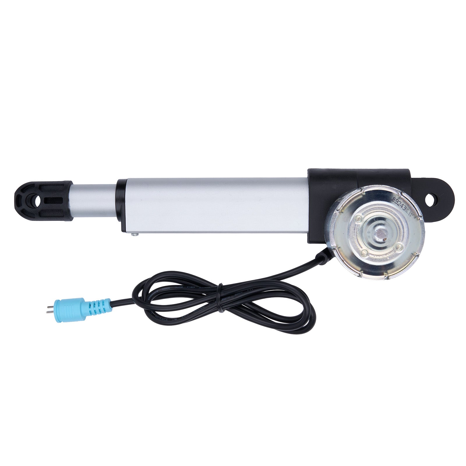 Linear actuator with cable on a white background