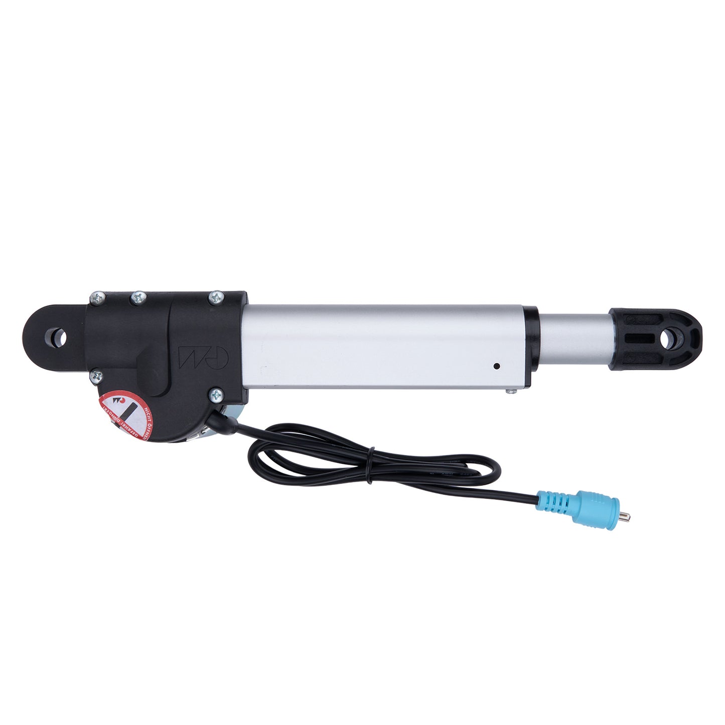 Linear actuator with cable on a white background