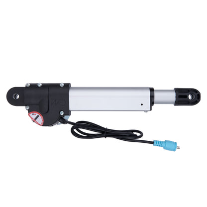 Linear actuator with cable on a white background
