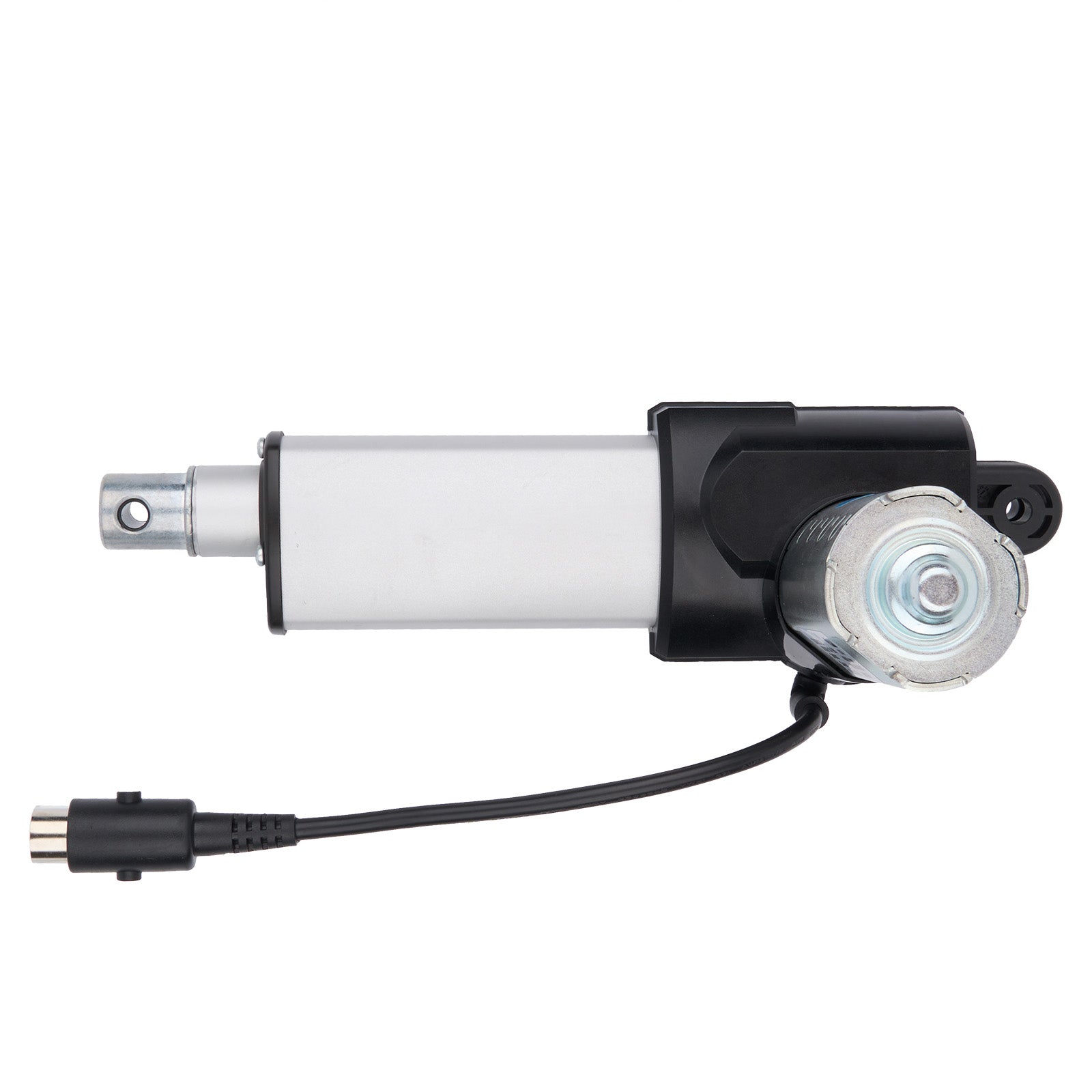 Mechanical actuator with cable on a white background